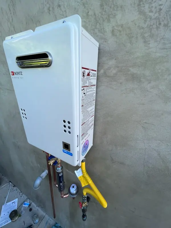 Tankless water heater installation for Truxton homes